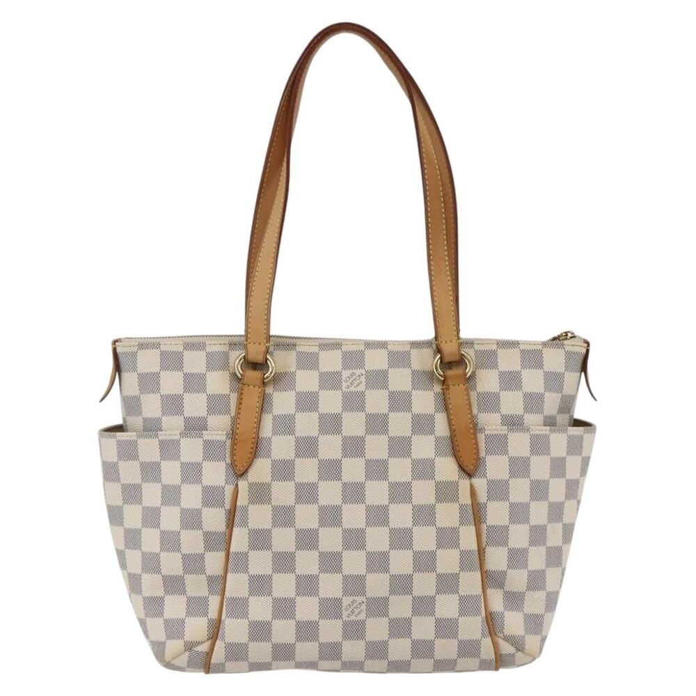 Louis Vuitton Damier Azur Totally PM Tote Bag White